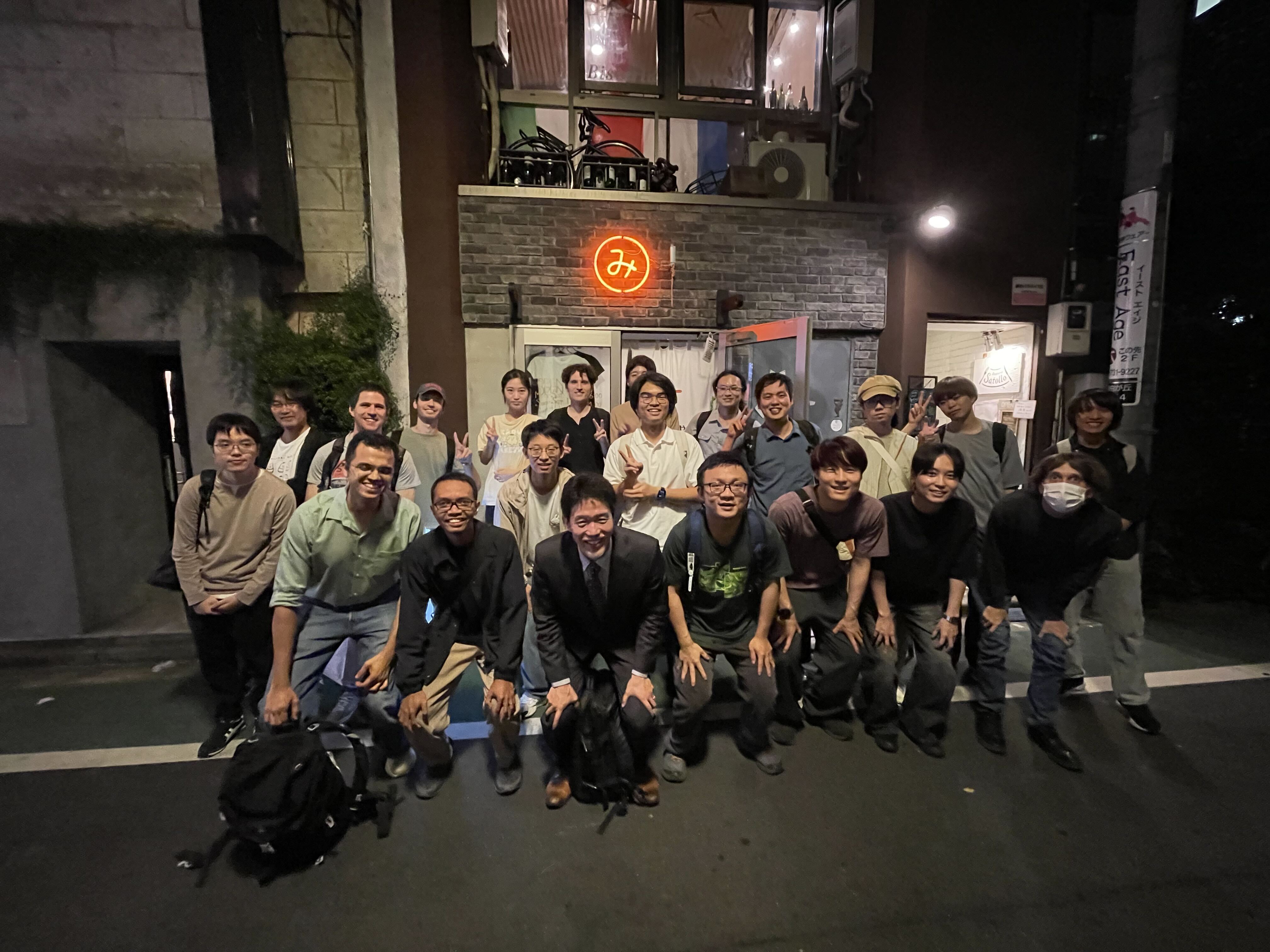 Group photo from the Fall 2026 welcome party